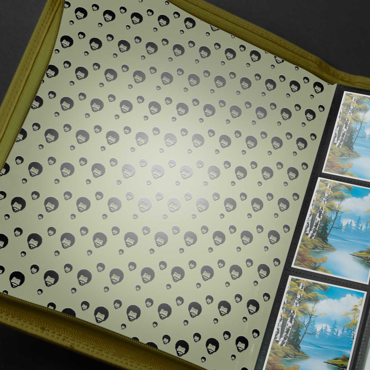 Ultra Pro Zippered PRO Binder 9-Pocket Bob Ross Lakeside Path