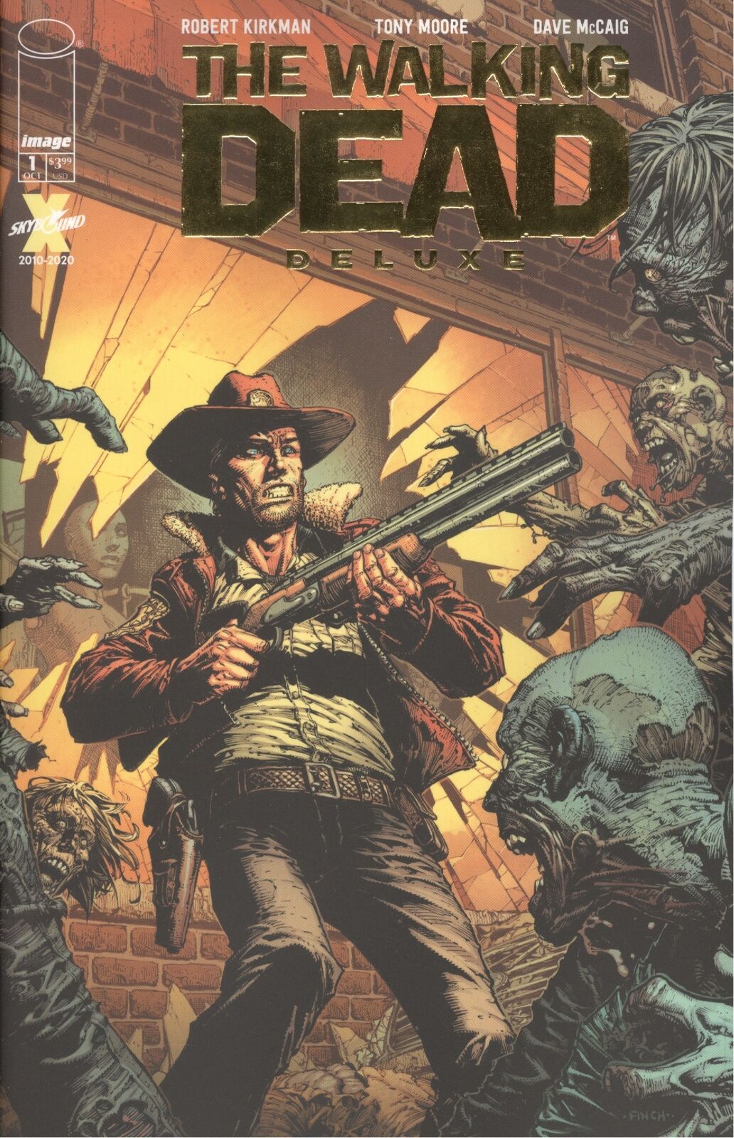 Walking Dead Deluxe #1 Gold Foil