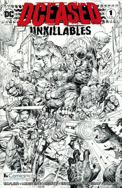 Dceased Unkillables #1 Porter B&W Variant