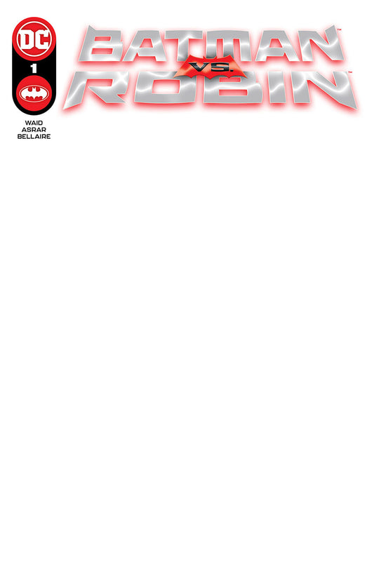 Batman Vs Robin #1 Blank Variant