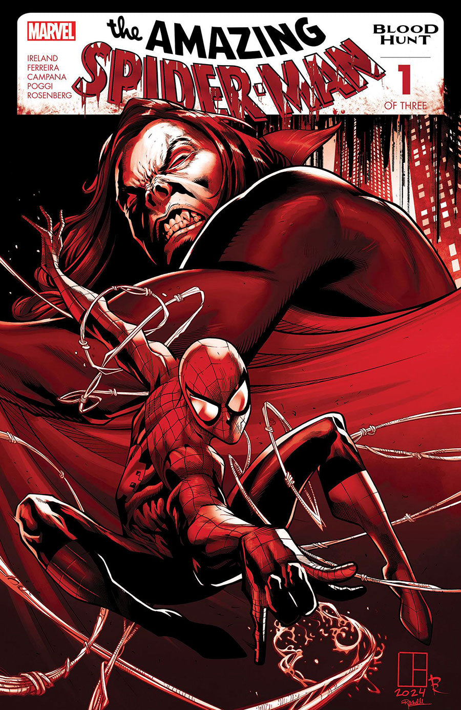 Amazing Spider-Man Blood Hunt #1 Blood Soaked 2nd Printing