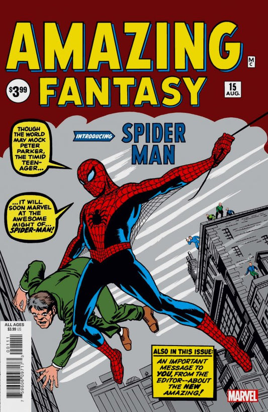 Amazing Fantasy #15 (2019) Facsimile With Barcode