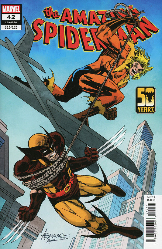 AMAZING SPIDER-MAN #42 SAVIUK WOLVERINE VAR