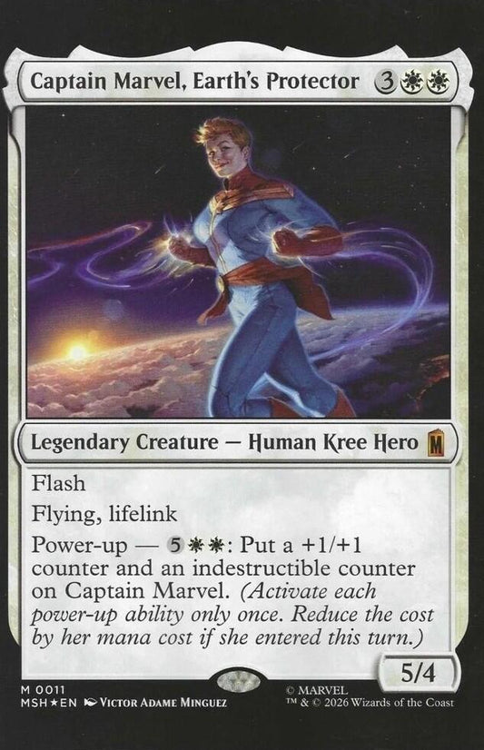 Captain Marvel: Dark Past #3 Classified Artist Magic: The Gathering Variant