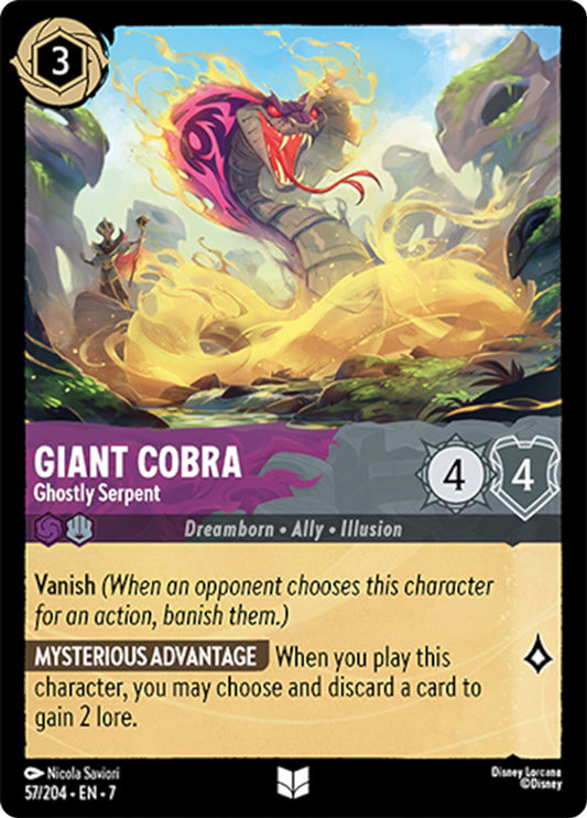 Giant Cobra - Ghostly Serpent - 57/204 - Uncommon