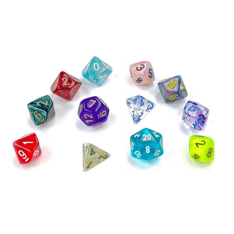 Dice Set Sampler Box: 7ct Mini-Polyhedral