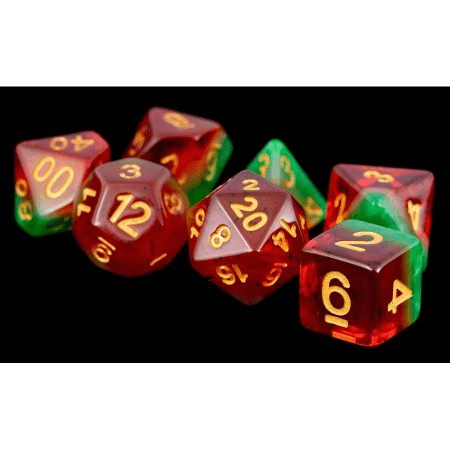 7 Count Poly Dice Set: Fruit - Watermellon