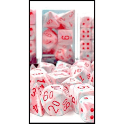 Chessex 7ct Poly Festive Pop Art / Red