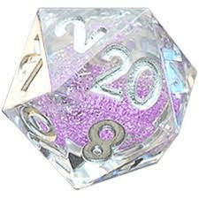 D20 Elixir Dice Liquid Core Singles- Sorcerous Swirl