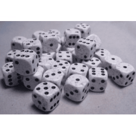 Chessex: Speckled Artic Camo D6 Dice Block