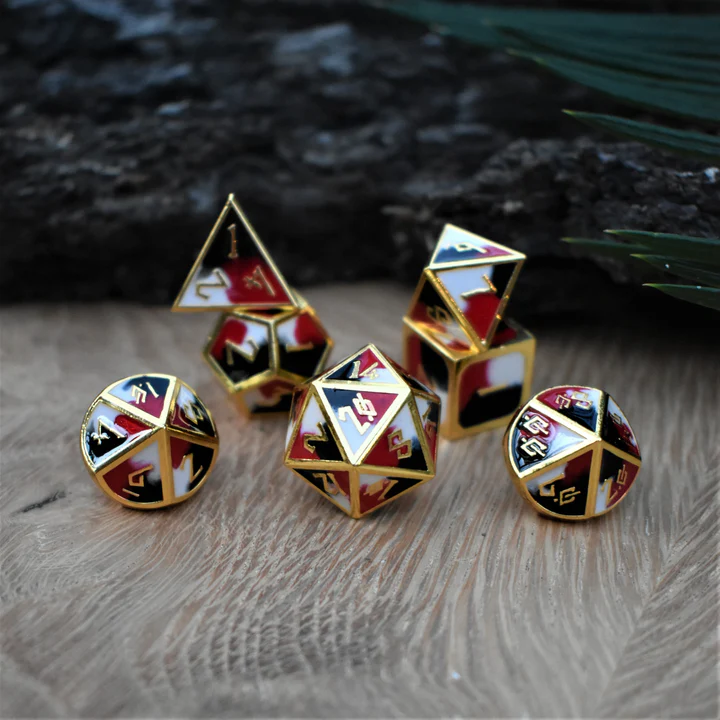 Misty Mountain- Queen's Gambit Metal Dice Set
