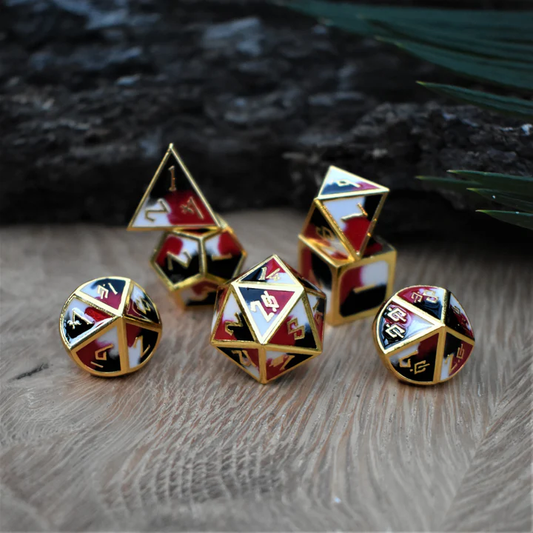 Misty Mountain- Queen's Gambit Metal Dice Set
