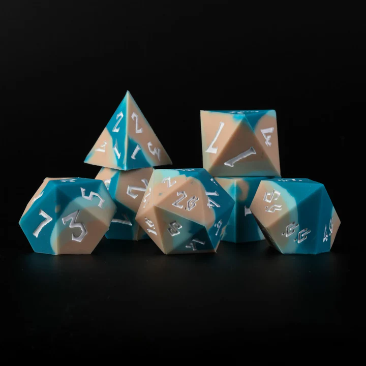 Misty Mountain-Mermaid Lagoon Silicone Dice Set