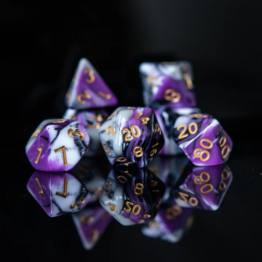 Misty Mountain- Visions of Nightmares Acrylic Dice Set