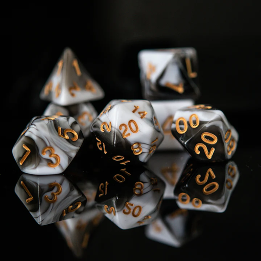 Misty Mountain-   Illustration Acrylic Dice Set