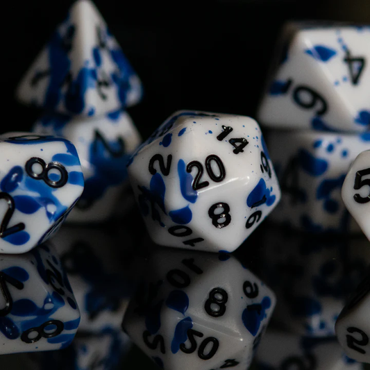 Misty Mountain- Calligraphy Ink Acrylic Dice Set