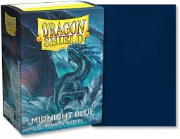 Dragon Shield- Matte Sleeves - Standard Size- Midnight Blue