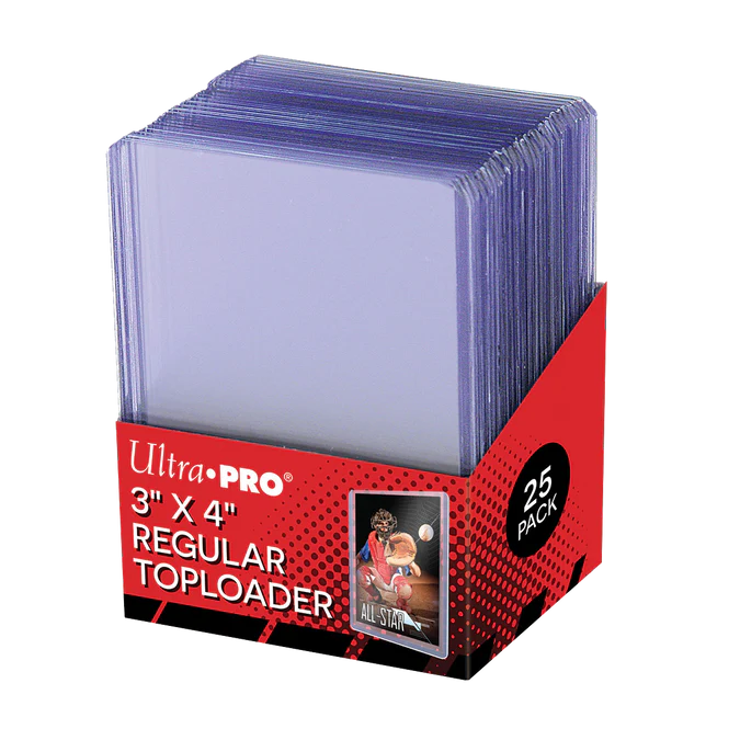 3" x 4" Clear Regular Toploaders (25ct) for Standard Size Cards