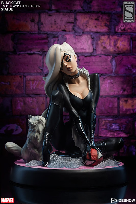 Black Cat - Polystone Statue - Sideshow Collectibles LIMITED EDITION: 1750