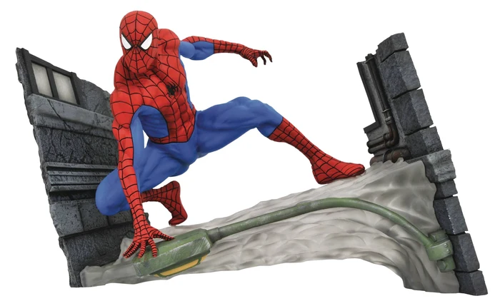 Diamond Select Toys - Gallery: Marvel - Spider-Man Webbing Diorama PVC