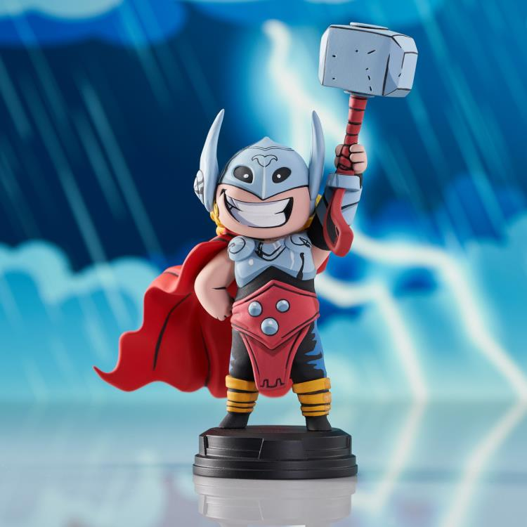 Diamond Select Toys & Gentle Giant - Marvel Animated Skottie Young Mighty Thor Limited Edition Statue