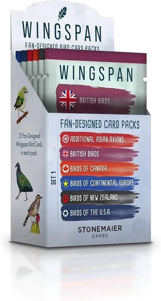 Stonemaier: Wingspan Fan-Designed Bird Card Packs
