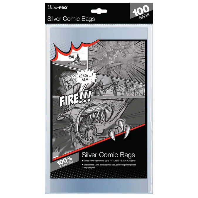 Ultrapro Silver Comic Bags