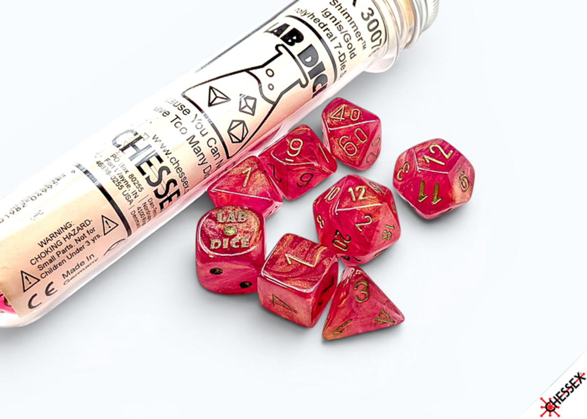 Chessex Lab Dice™ Shimmer® Polyhedral Dice