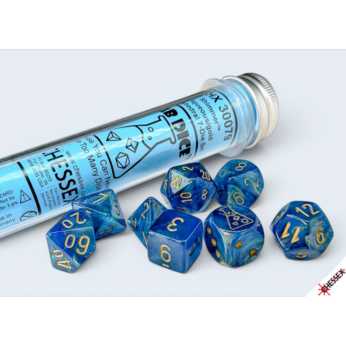 Chessex Lab Dice™ Shimmer® Polyhedral Dice
