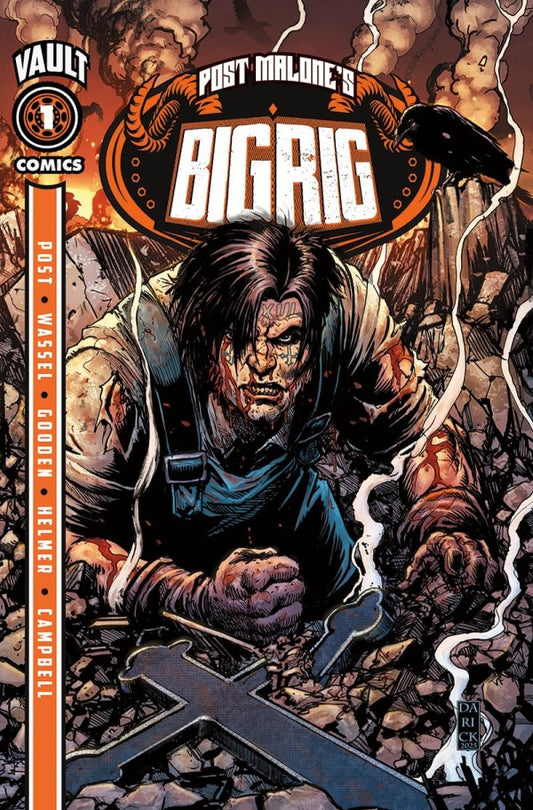 Post Malone's Big Rig #1 Cover D Darick Robertson Bundle Box Silver Variant