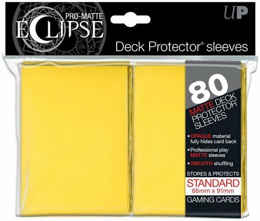 Ultra Pro - Eclipse Yellow Pro-Matte Standard Sleeves 80Ct