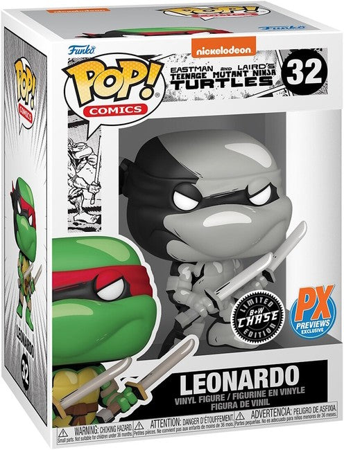 Teenage Mutant Ninja Turtles Funko Pop! Leonardo Chase Edition PX Previews Exclusive Figure #32